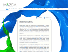 Tablet Screenshot of mazdacolours.com